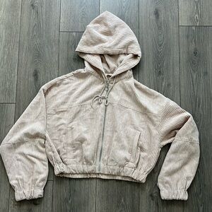 Tan cropped hoodie size large from Altar’d State, street wear, Y2K, Retro